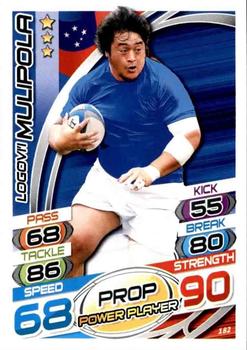 2015 Topps Rugby Attax #182 Logovi'I Mulipola Front